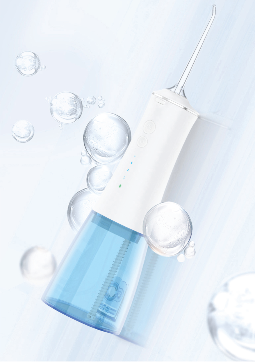 Water flosser under water stream